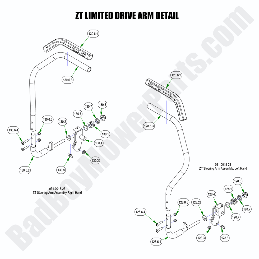 2023 ZT Elite Limited - Drive Arm Detail